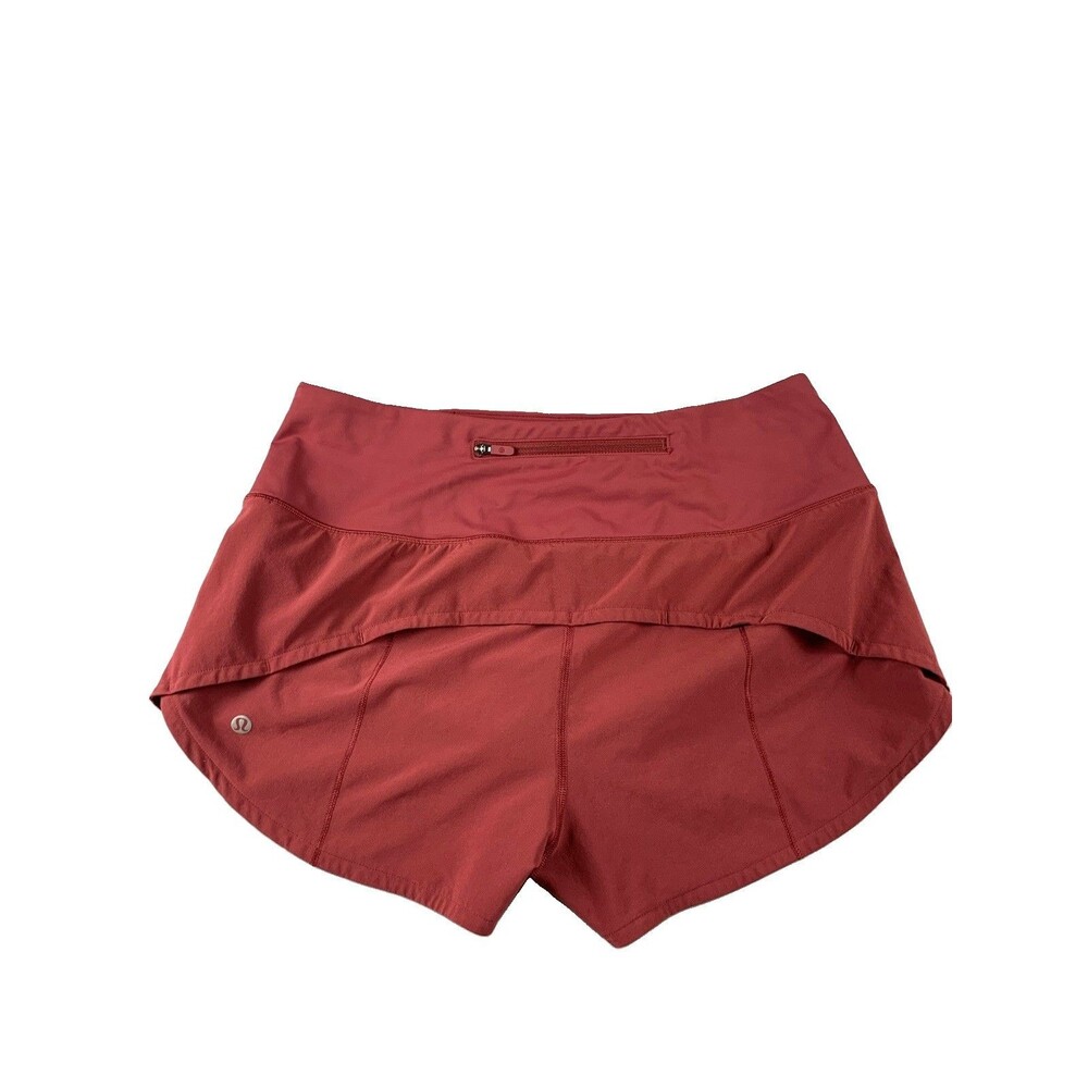 Lululemon Speed Up High-rise Lined Short Size 8 Burgundy